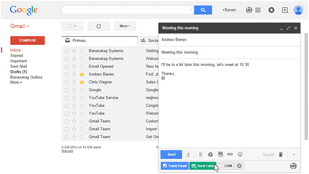 如何在 Gmail 中安排电子邮件