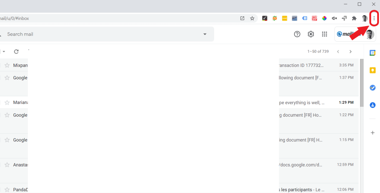 如何创建 gmail 桌面应用程序第 1 步