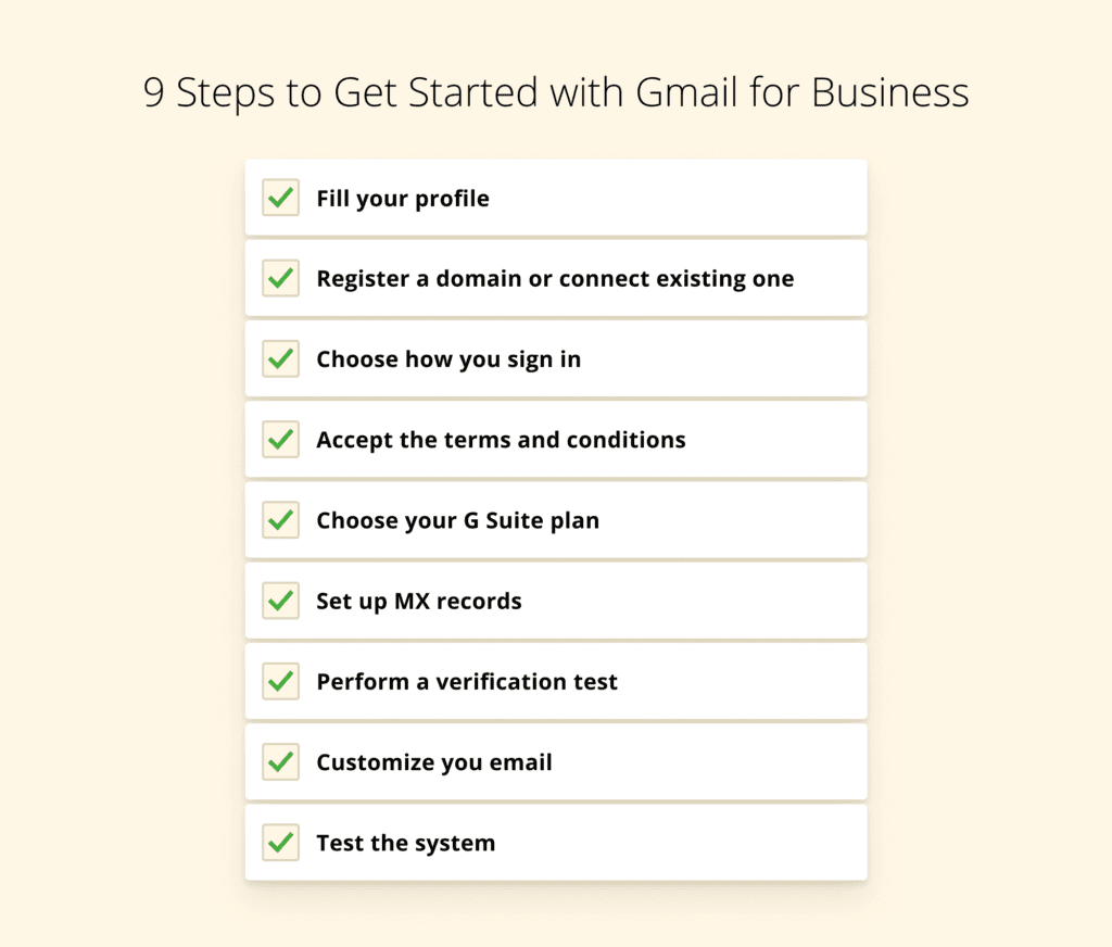 设置 Gmail 企业版的步骤
